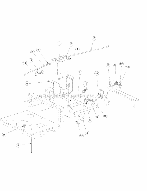 Electrical Engine Assembly Diagram and Parts List for M50-KHS 53BB5BBP750 Cub Cadet Sprayer